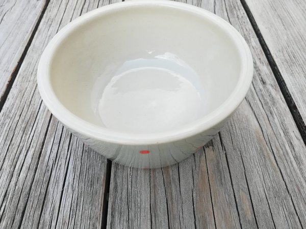 Keramik Räucherschale grau mit orangen Punkten - 100 % handgefertigt - Höhe 5,0 cm, Durchmesser 13cm
