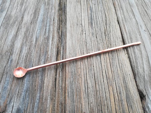 Räucherbesteck - Löffel aus Kupfer - Länge ca. 17,5 cm